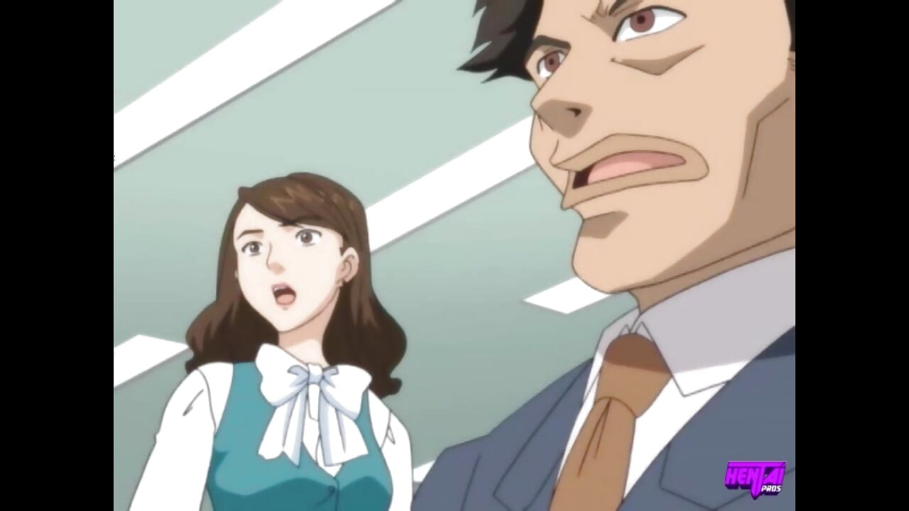 HENTAI PROS - funcionária tímida é fodida de quatro sobre o balcão e compartilhada por seus colegas de trabalho em seu último dia