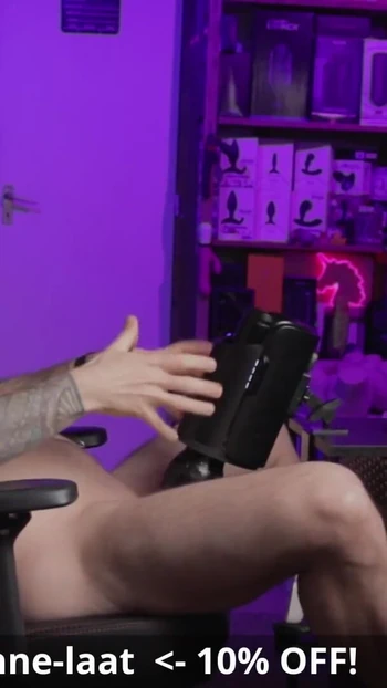 Stunning moment from "Testing the new Daphne Laat FeelStars stroker with my custom stroker case mod"