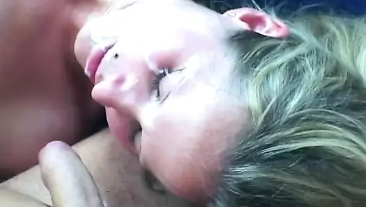 Mature Blonde's Gaping Ass Stretched Wide Dripping Sloppy
