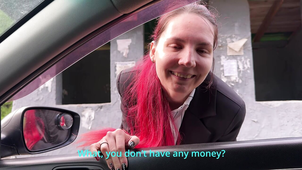 "Please not in the Pussy, I have a boyfriend" A cute student paid with her asshole for the trip