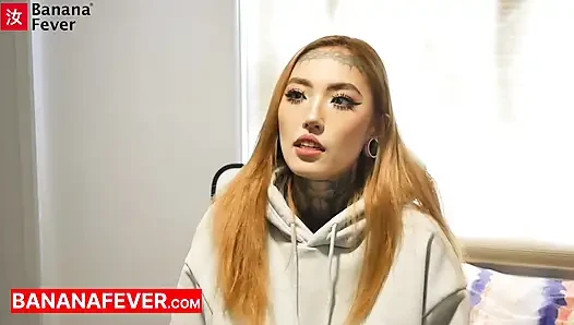 Tower Destroys Jessie Tongue Split - Tall Chinese vs Tattooed Taiwanese Slut