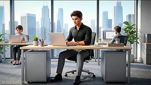 I squirt at the office today and I make my coworkers jerking off!
