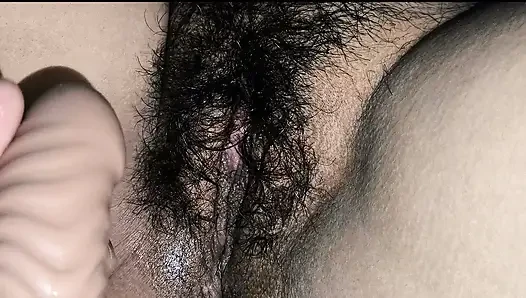 Waxing hairy vagina
