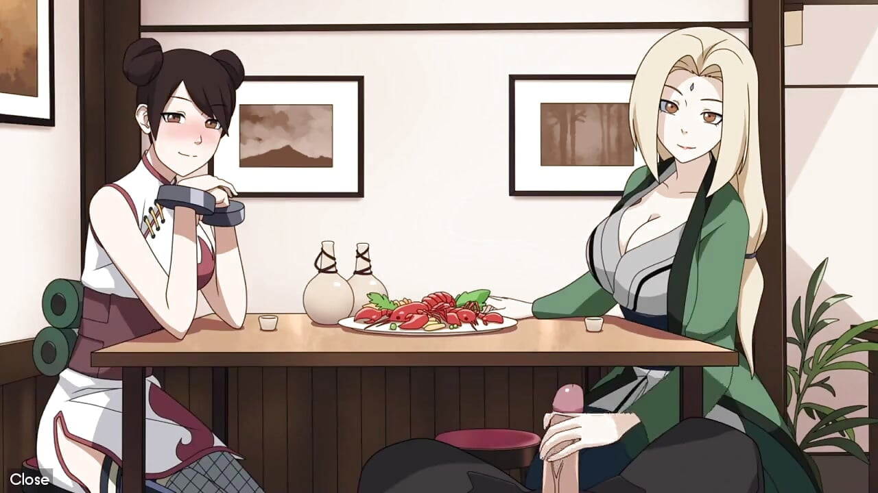 Naruto - Kunoichi Tränare - Del 19 - Tsunade Avrunkning Under bord av Loveskysanx