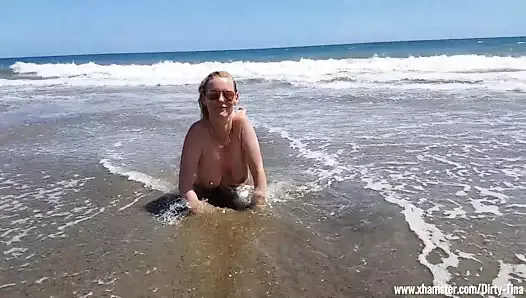 A puta da praia para todos em Gran Canaria sem cortes