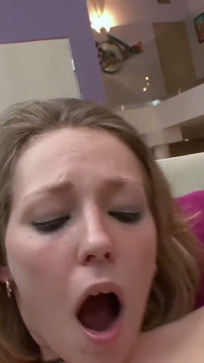 Two Blondes, One Red Toy - Short-haired Blonde Scissors Her Busty Girlfriend