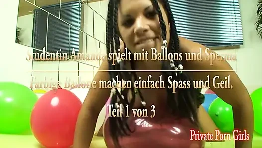 Gadis remaja hot lagi asik mainin balon dan sperma - bagian 1