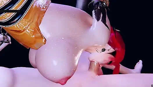 Богиня королева страсти в 3D - 3D анимация, хентай