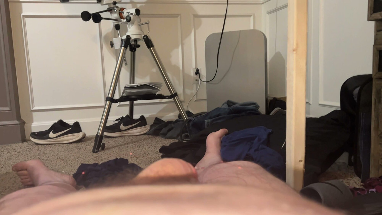 Cutting the weighted line cock torture, CBT