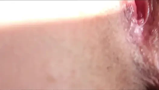 Gentle Kisses on My Pussy Made It Wet. Soft Sex and Female Orgasm Close-up