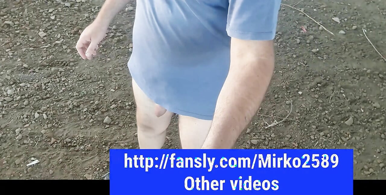 Walking naked in an abandoned building