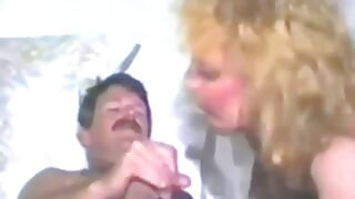 A vintage blonde sucking mean fast cock
