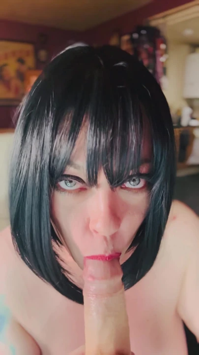 Wish This Was Daddy's Cock I Was Giving A Smoky Blowjob To! BJ Dildo Cocksucking Smoking Smoker | Clip 2