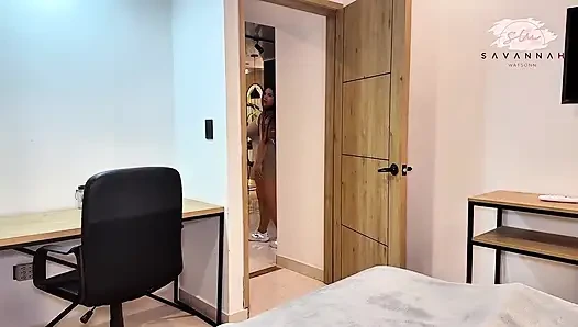 POV - I Just Wanted to Watch a Movie with My Bro-in-law and We Ended up Filming a Porno - Savannah Watson