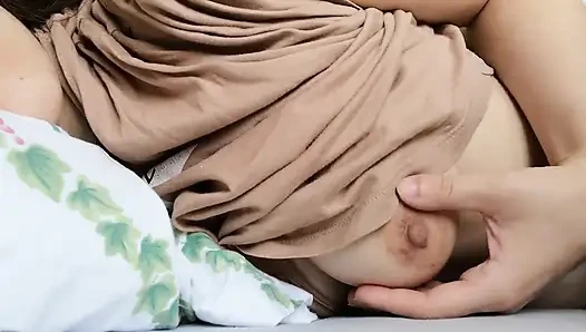 Wach im bett auf