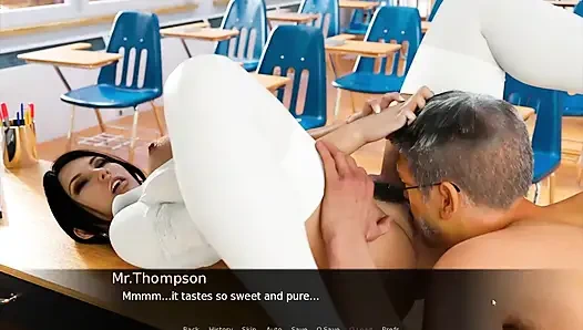 18 Plus School Girl Having Sex With Older Teacher In Classroom Caught By Cleaner Man