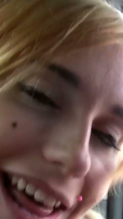 When a blonde teen gets lost she sucks a huge cock in a strangers car | Clip 1