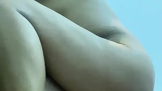 With kitty in the hot tub 1