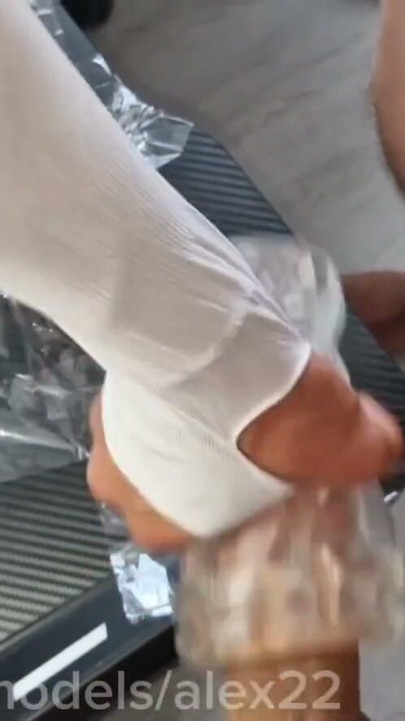 A fountain of cum on a friend from huge cocks, wash yourself with cum! | Clip 1