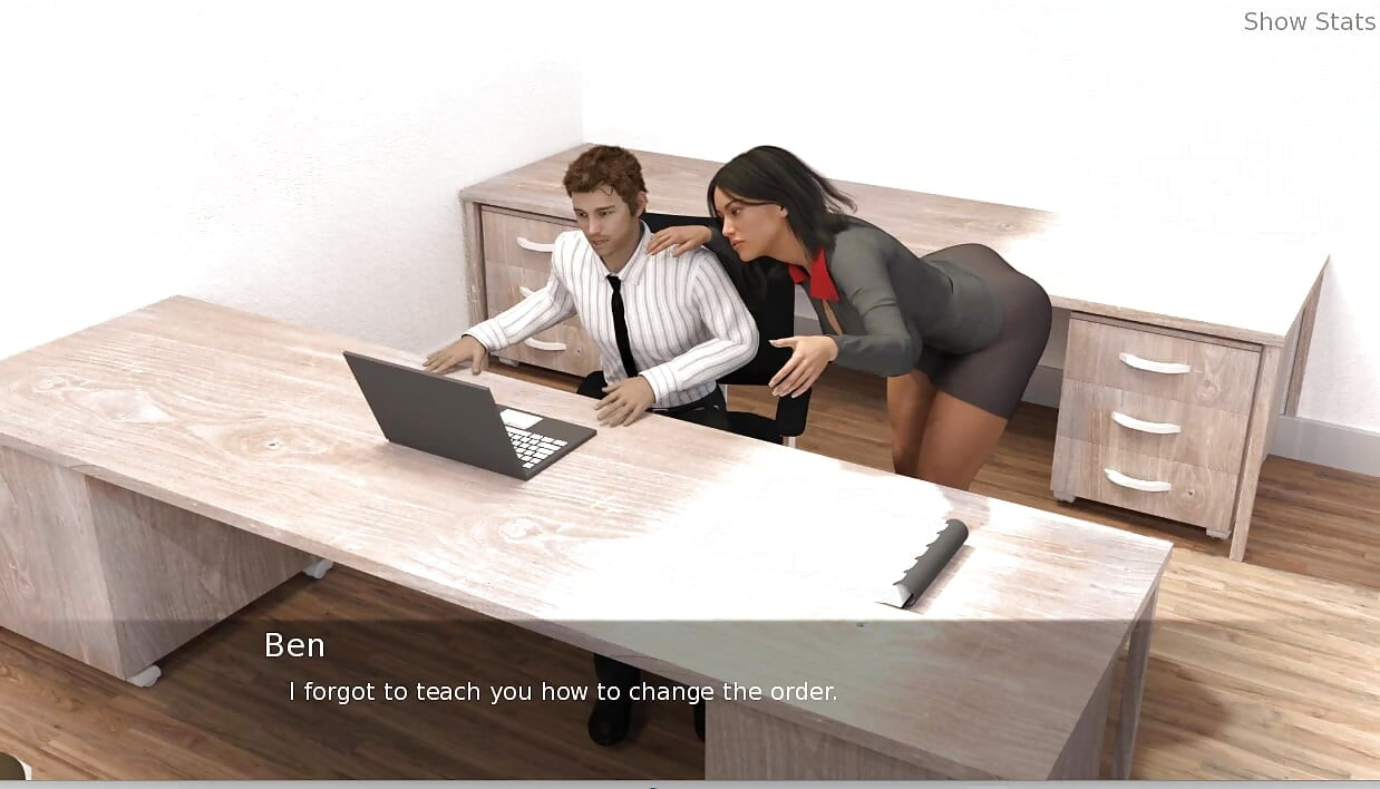 Project Hotwife - gameplay -roleplay - husband fucking his wife and wife office teasing
