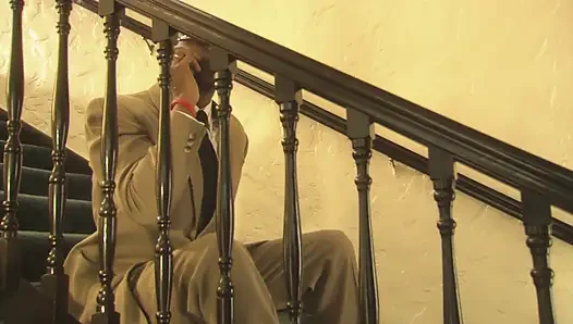 Astonishing ebony babe gets screwed outdoors