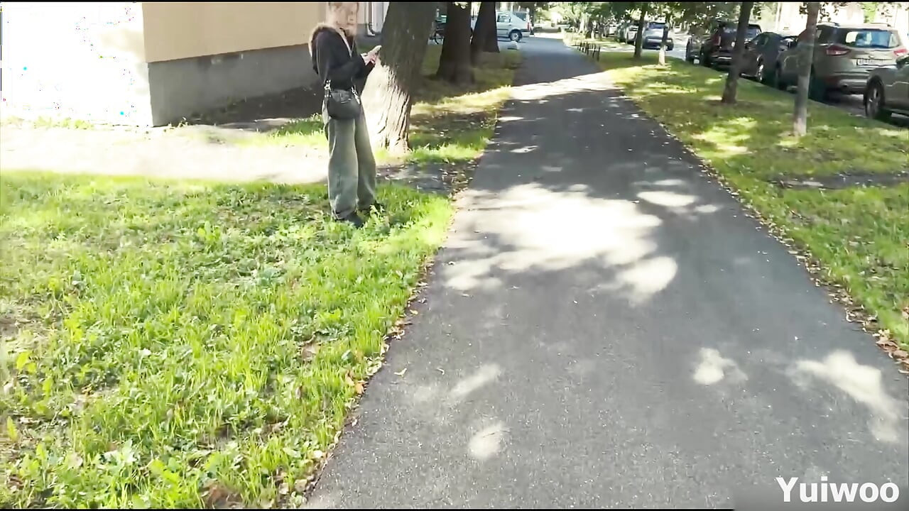 Shy stranger cheated on her boyfriend for money and a big dick