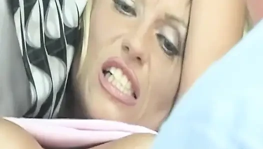 Blonde MILF Rams Massive Toys Deep During Medical Exam