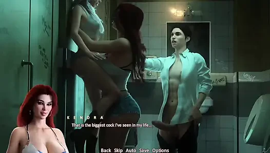Dreier-sex im badezimmer
