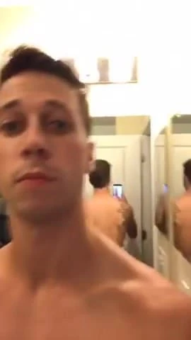 Gay nurse shows off