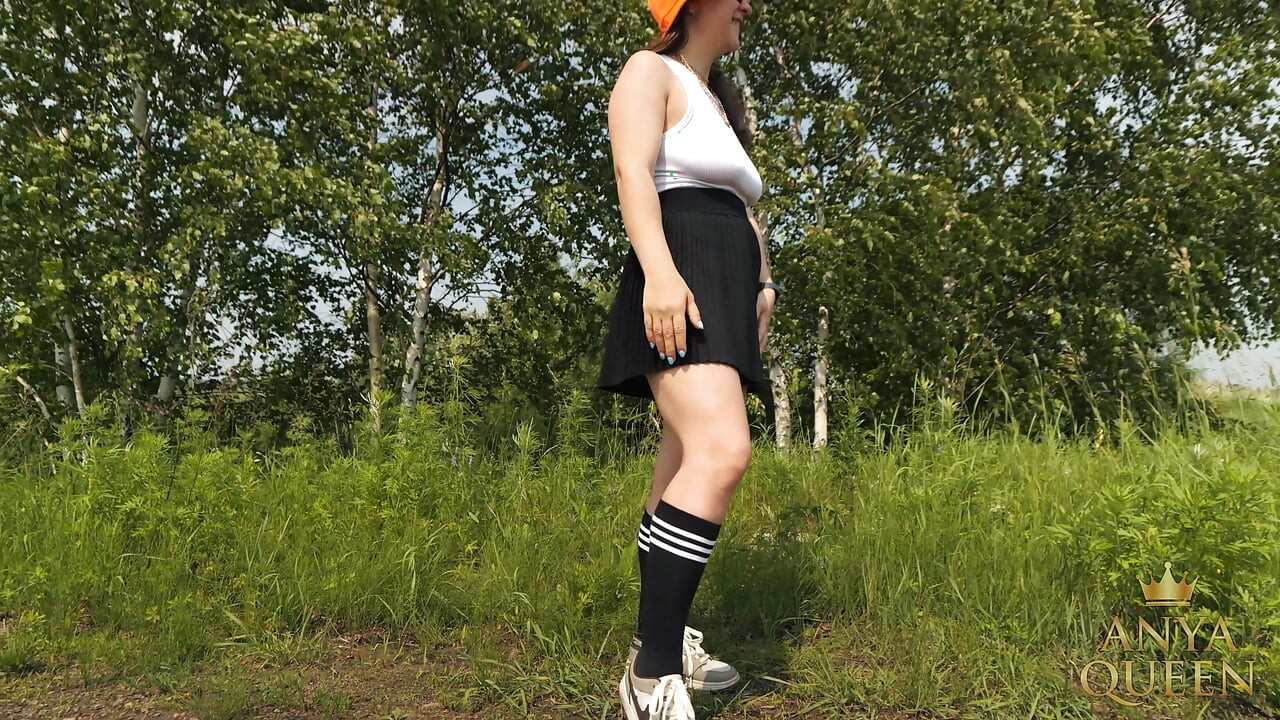 146 Athletic Legs Fetish with Knee High Socks and Skirt Lift