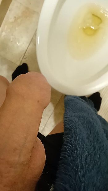 MY THICK COCK PISSING