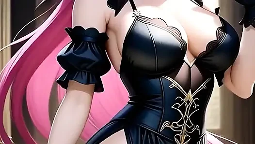 Film lengkap gadis gotik hentai dengan rambut seksi lagi pamer toket besarnya
