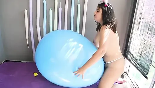 Häschen reitet Material und pop große 36-zoll-Ballon - Bunny Looner