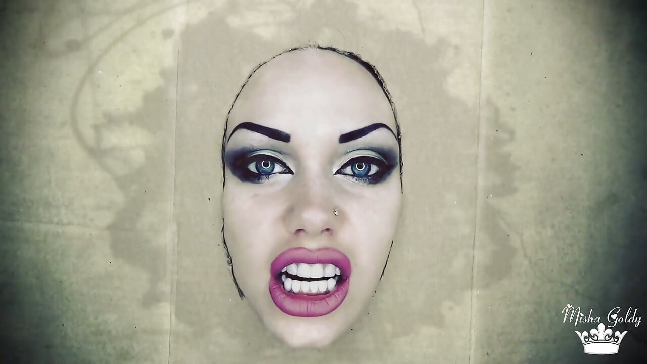 Free your dark goddess from wall JOI