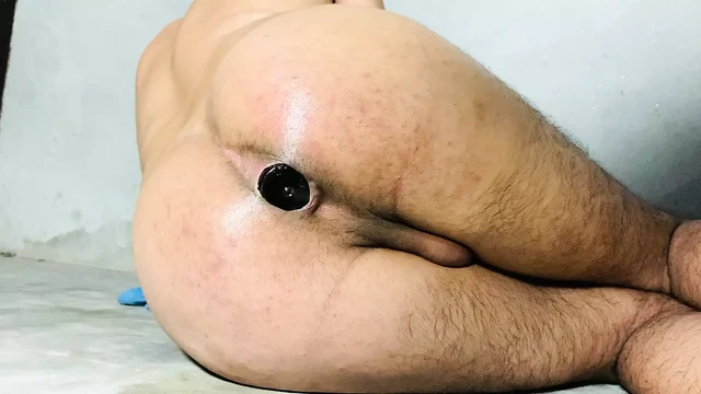 Oh my god! Tight Ass fuck with big bottle.