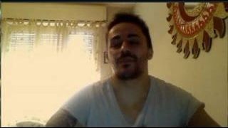 webcam  straight muscle man face dildo wank and cum