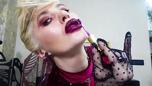 Von lippenstiftküssen versklavt