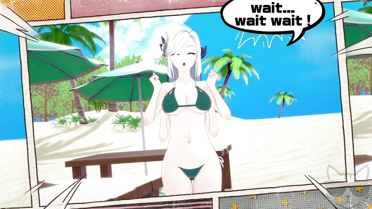 Yelan x Shenhe op het strand (Genshin-impact) P1 VERHAAL