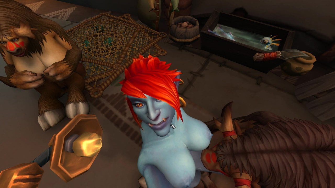 Tauren sucking a futa troll