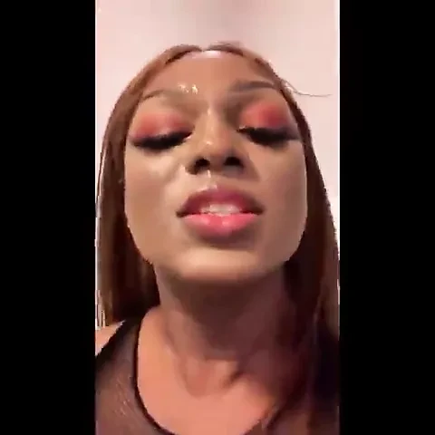 She nutted on her face