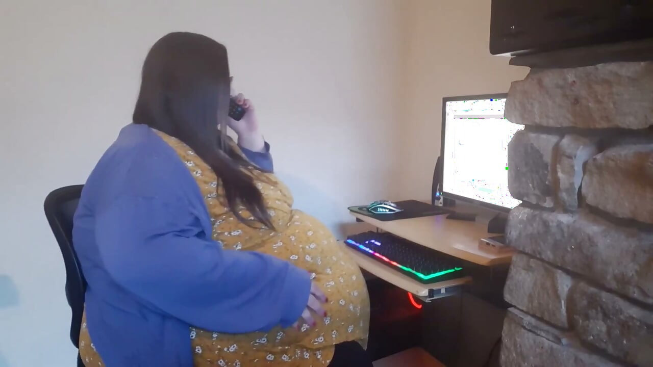 SSBBW secretary humiliated at work by boss - fantasy