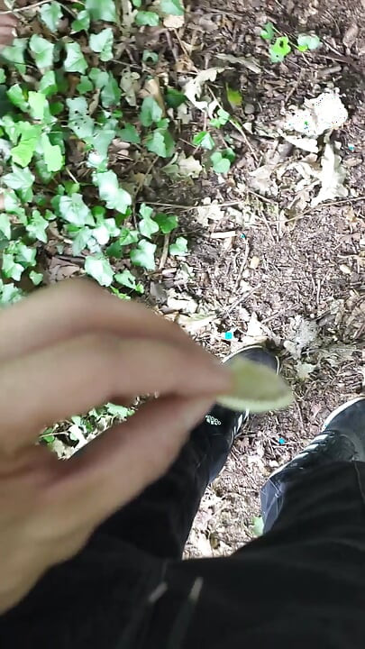 Slave humiliated in the park | Punishment with cage and plug