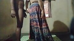 Husband tears her wife susmita gown to saw her sexy body and fuck her ass hard sex