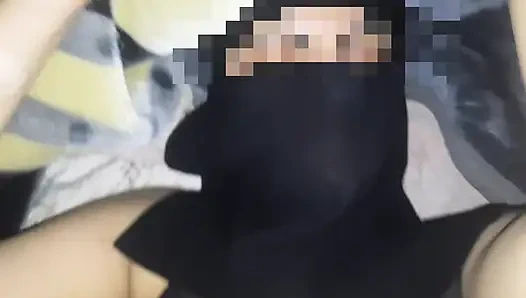 Sexy muslimisches mädchen in niqab wird von fremden hart gefickt