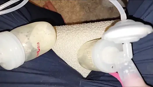 Breast Pumping My Lactating Breasts