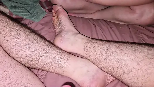 Assisted self suck flaccid cock - uncut raw.mp4