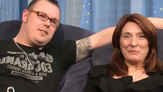 First Horny Threesome for These Two Hot Housewives Brings Them to Intense Orgasm