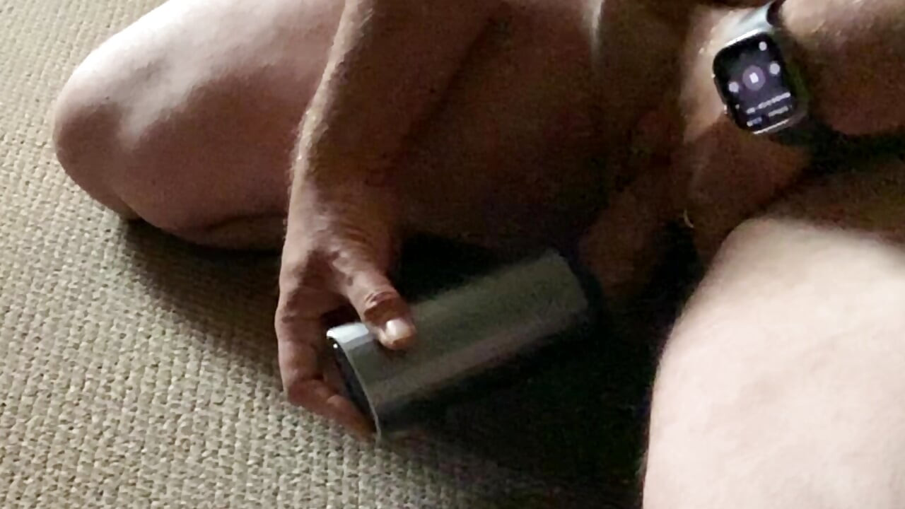 Old toy cum as lube
