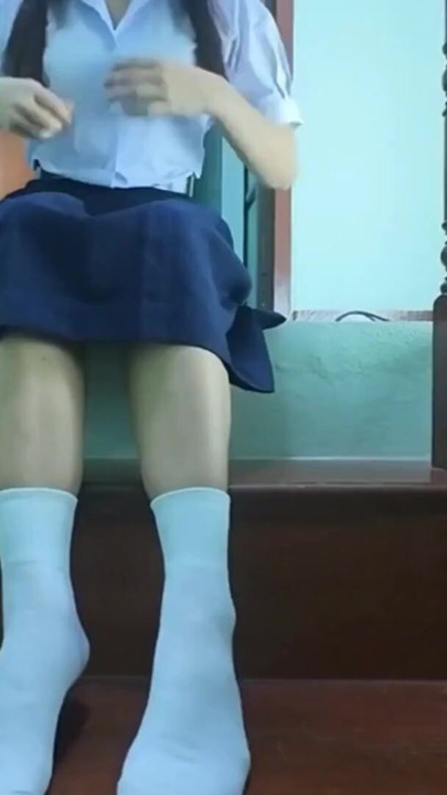 High school student fake on the stairs of a Real Thai Solo house | Clip 1