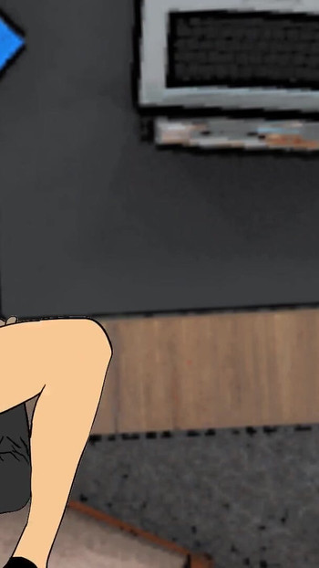 Captivating moment from "Newly Employed Lawyer Fucks Big Tit Nigerian Secretary in Bosses' Office"